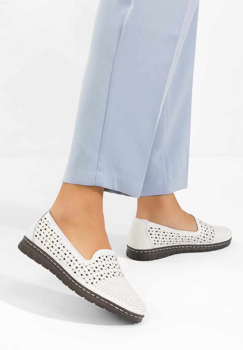 Bílé dámské baleríny Kerensa