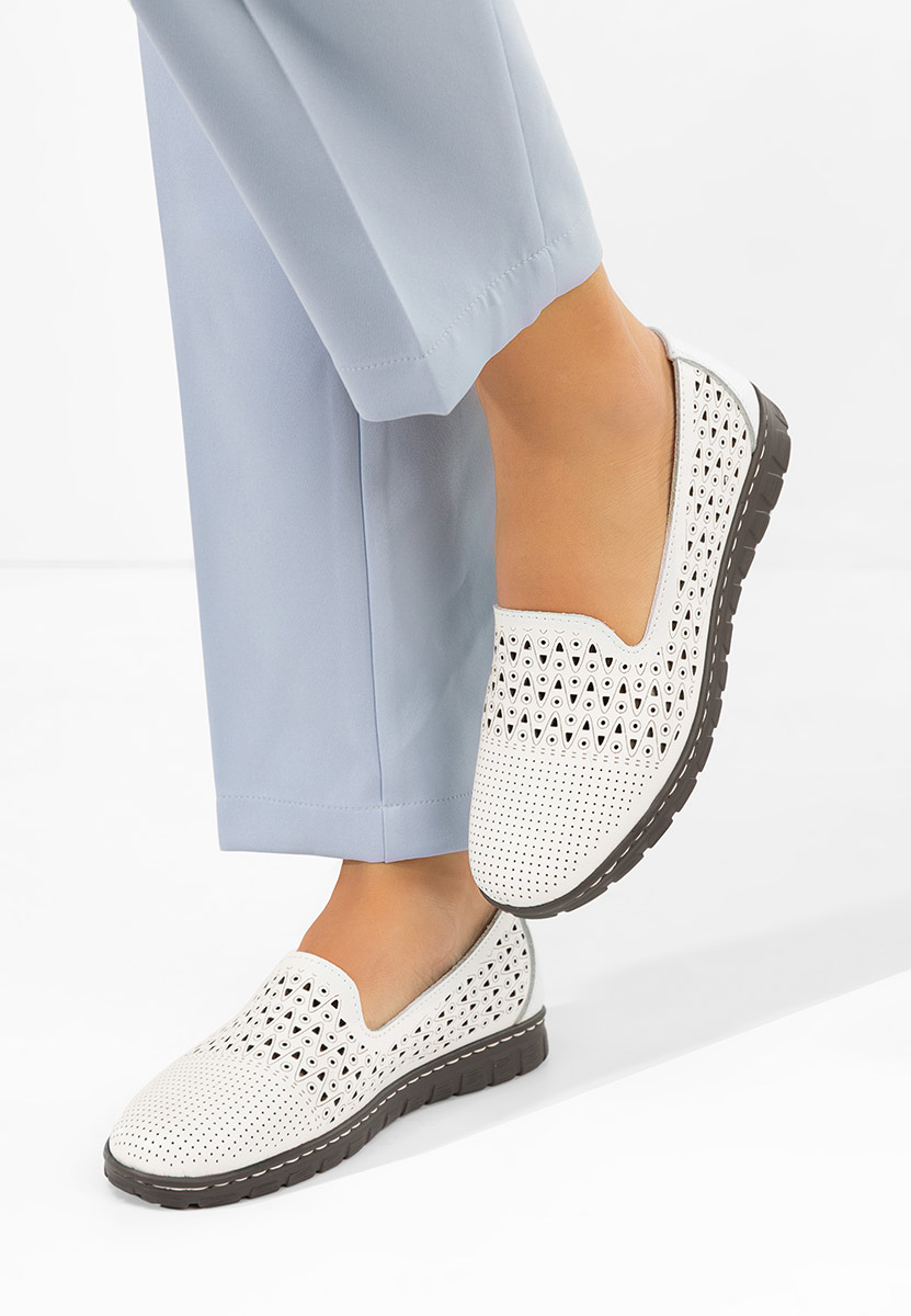 Bílé dámské baleríny Kerensa