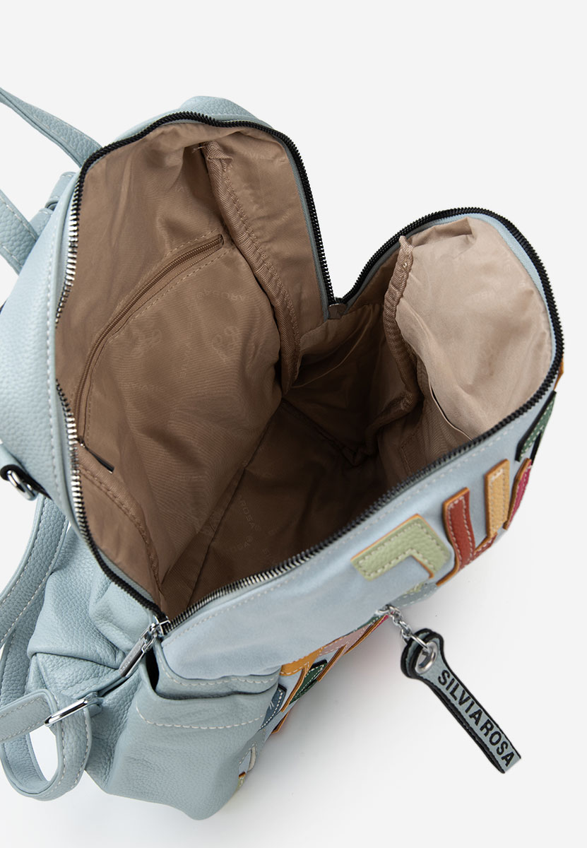 Modré dámská batoh Silvia Rosa 6129