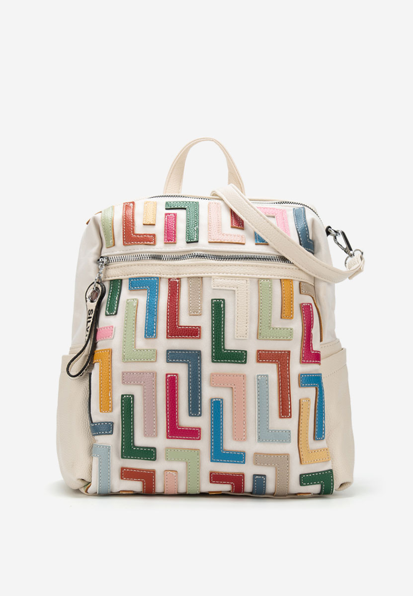 Béžové dámská batoh Silvia Rosa 6129