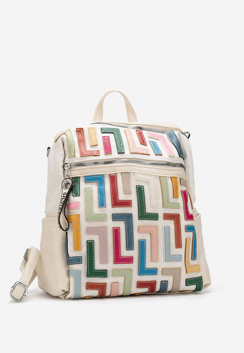 Béžové dámská batoh Silvia Rosa 6129