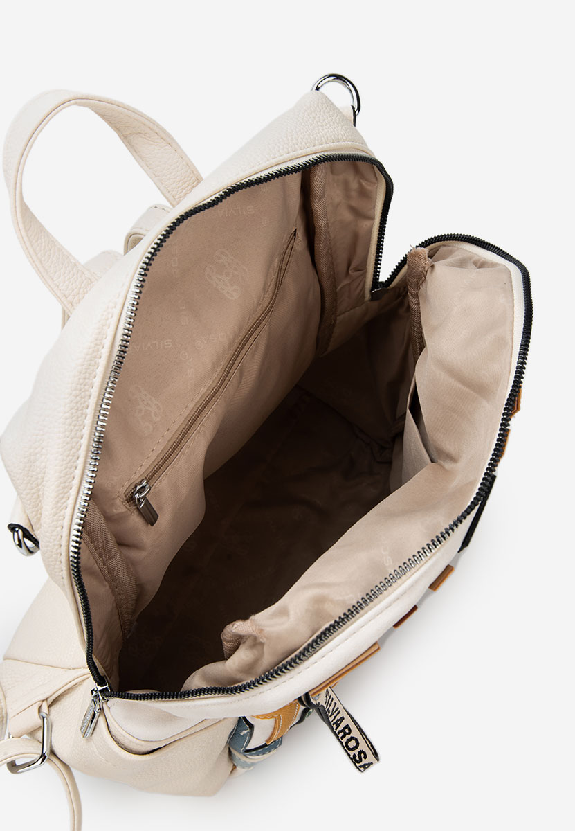 Béžové dámská batoh Silvia Rosa 6129