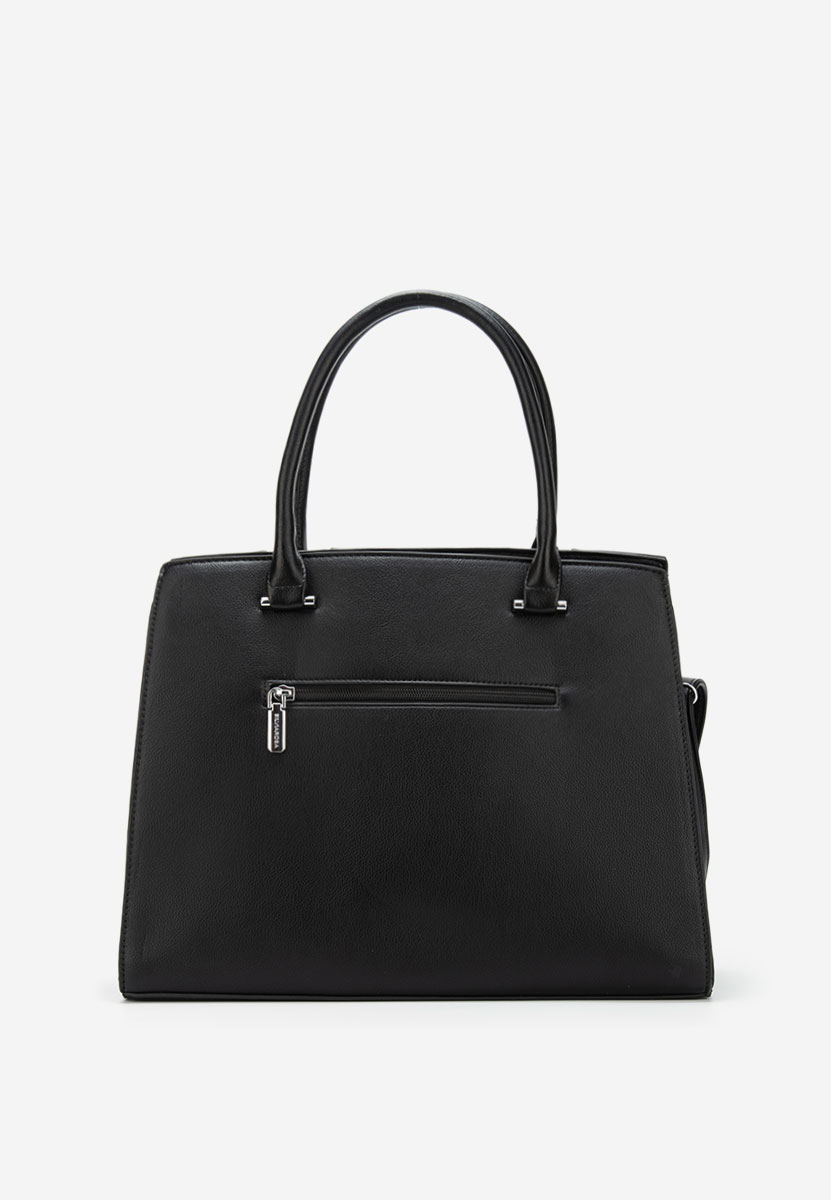 Černá rukojeť kabelky Aidana