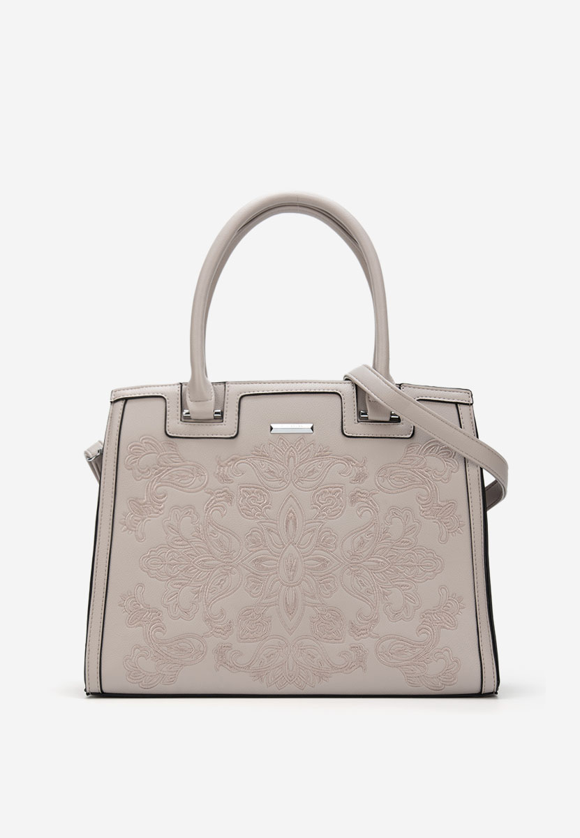 Šedé rukojeť kabelky Aidana
