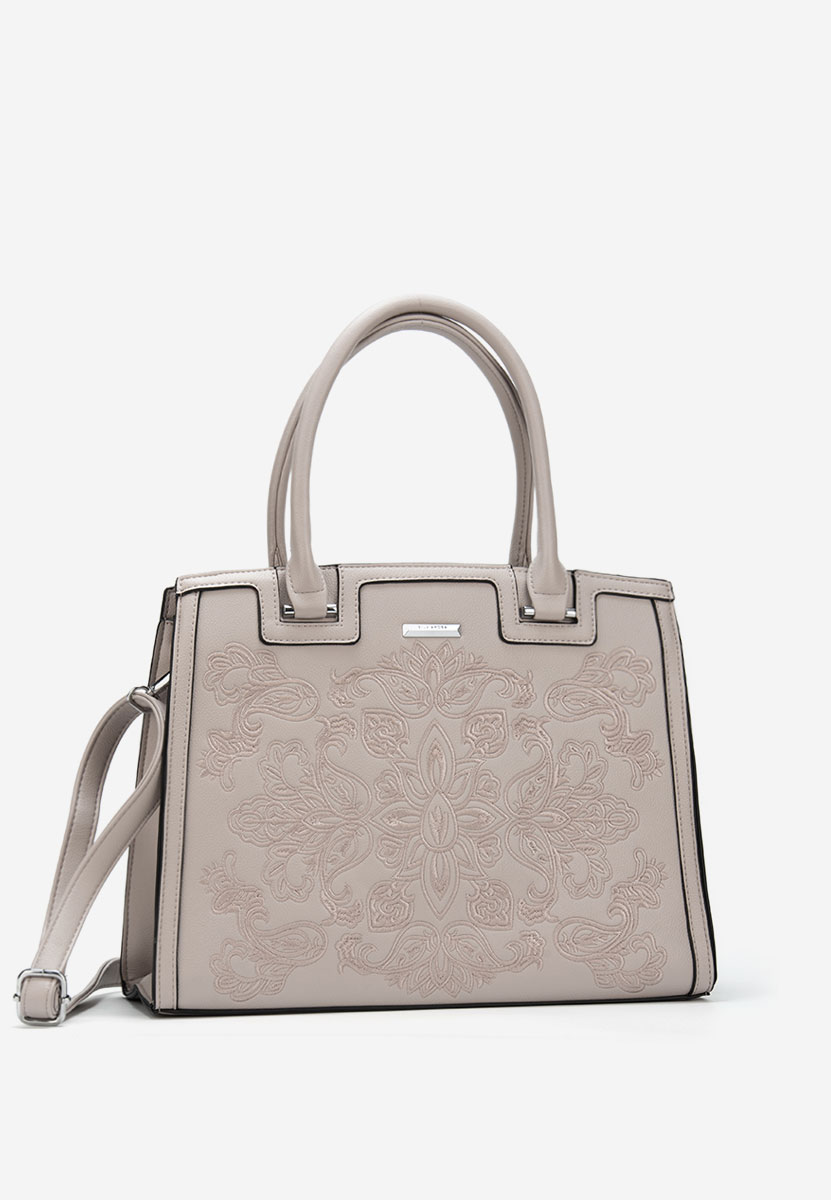 Šedé rukojeť kabelky Aidana