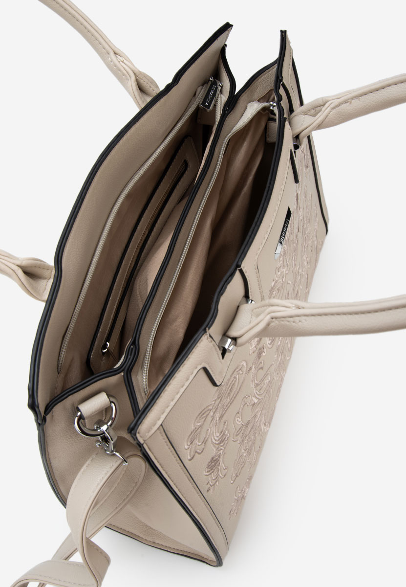 Béžové rukojeť kabelky Aidana V2