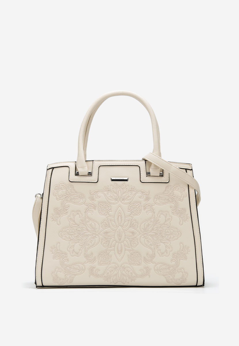 Béžové rukojeť kabelky Aidana