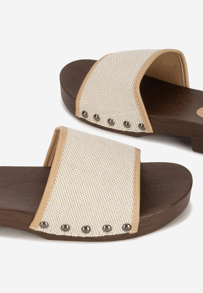 Béžové pantofle dámské Marianna V2