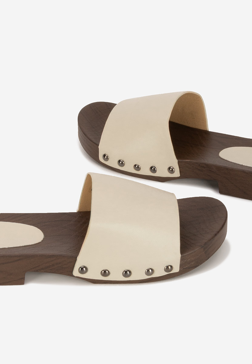 Béžové pantofle dámské Marianna