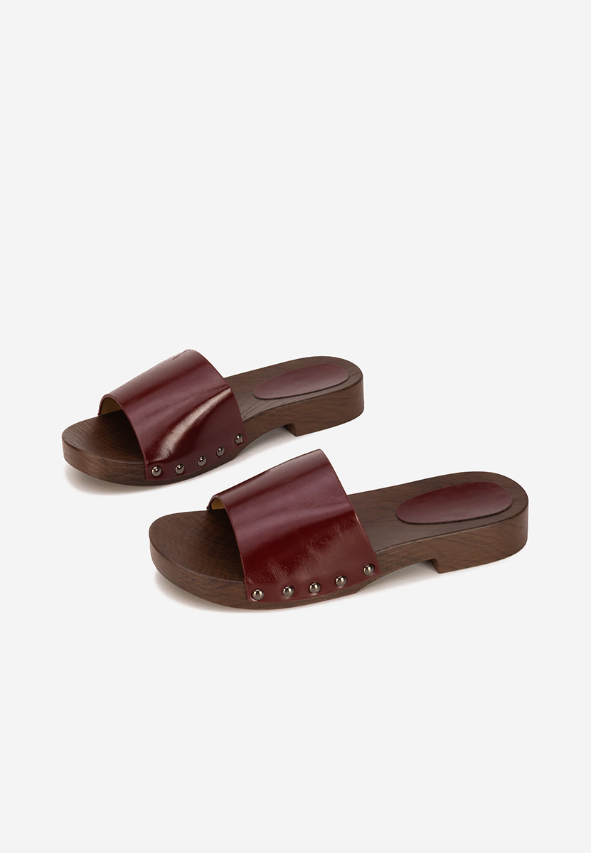 Bordové pantofle dámské Marianna