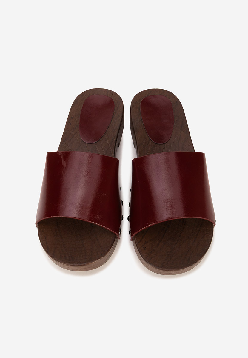 Bordové pantofle dámské Marianna