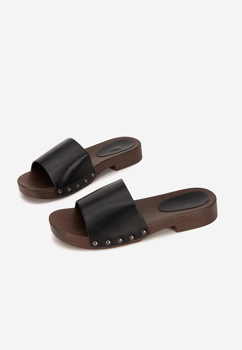 Černé pantofle dámské Marianna