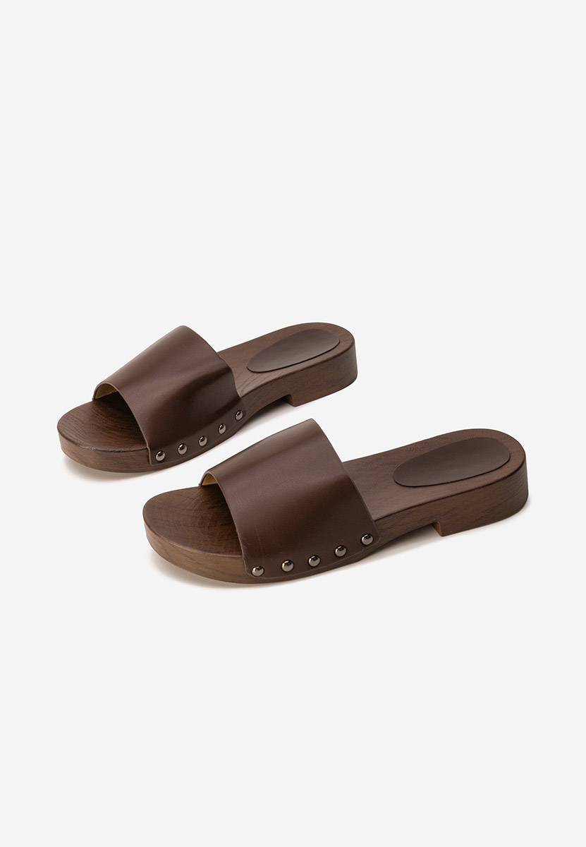 Hnedé pantofle dámské Marianna