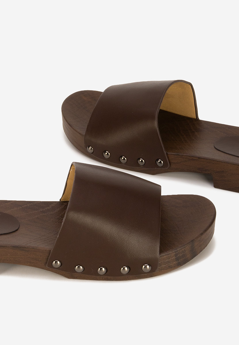 Hnedé pantofle dámské Marianna