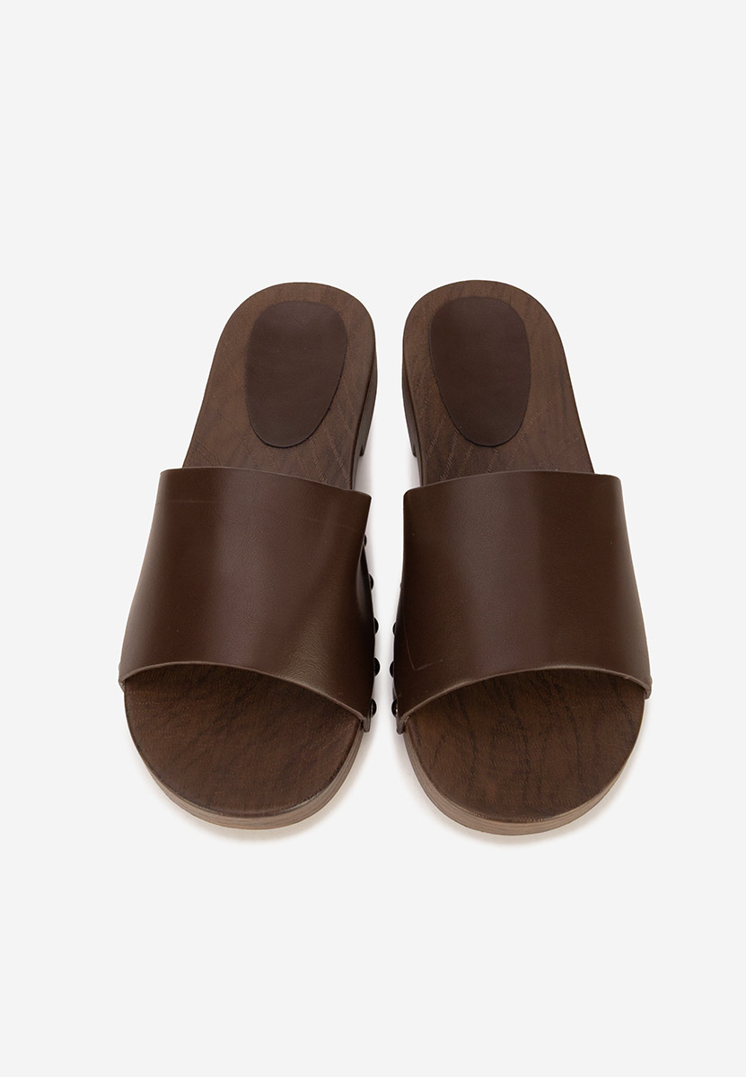 Hnedé pantofle dámské Marianna