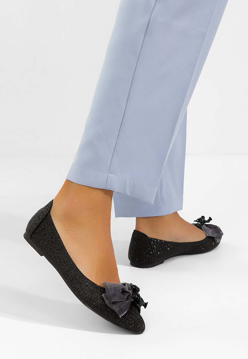 Černé dámské baleríny Adelyma