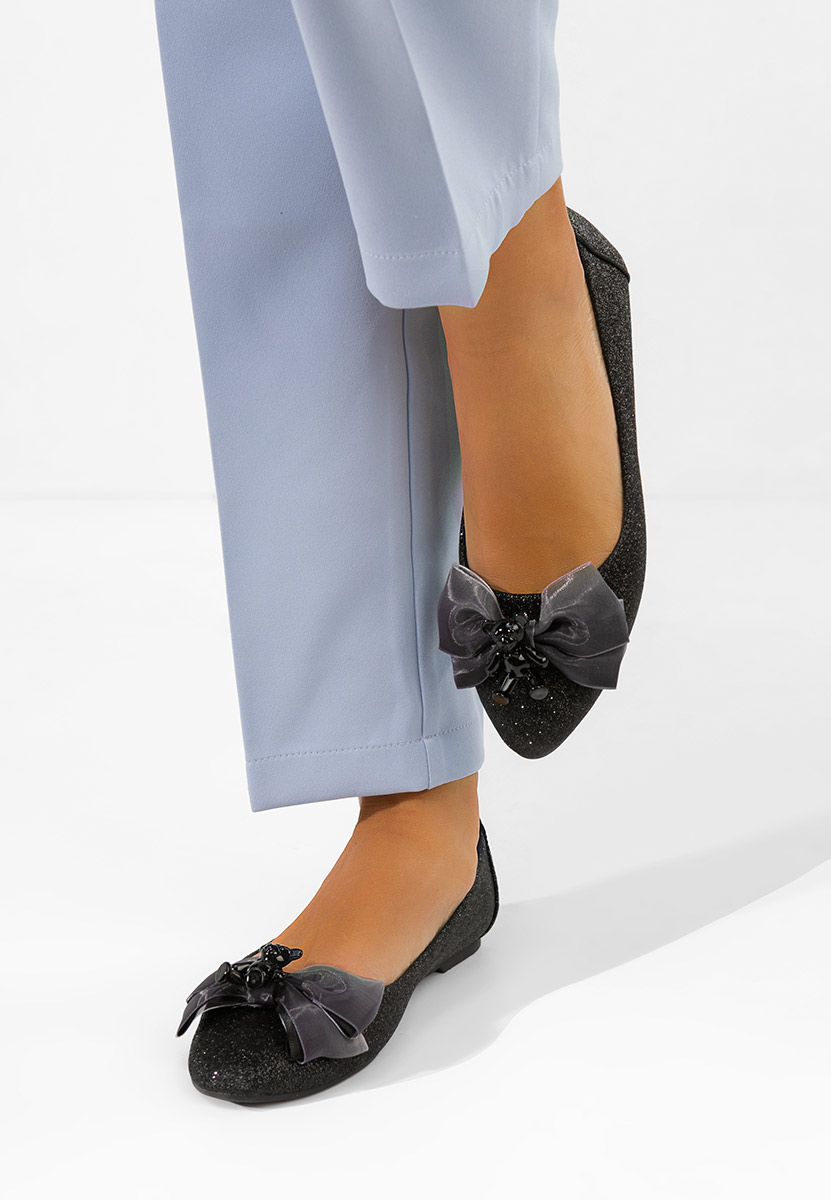 Černé dámské baleríny Adelyma