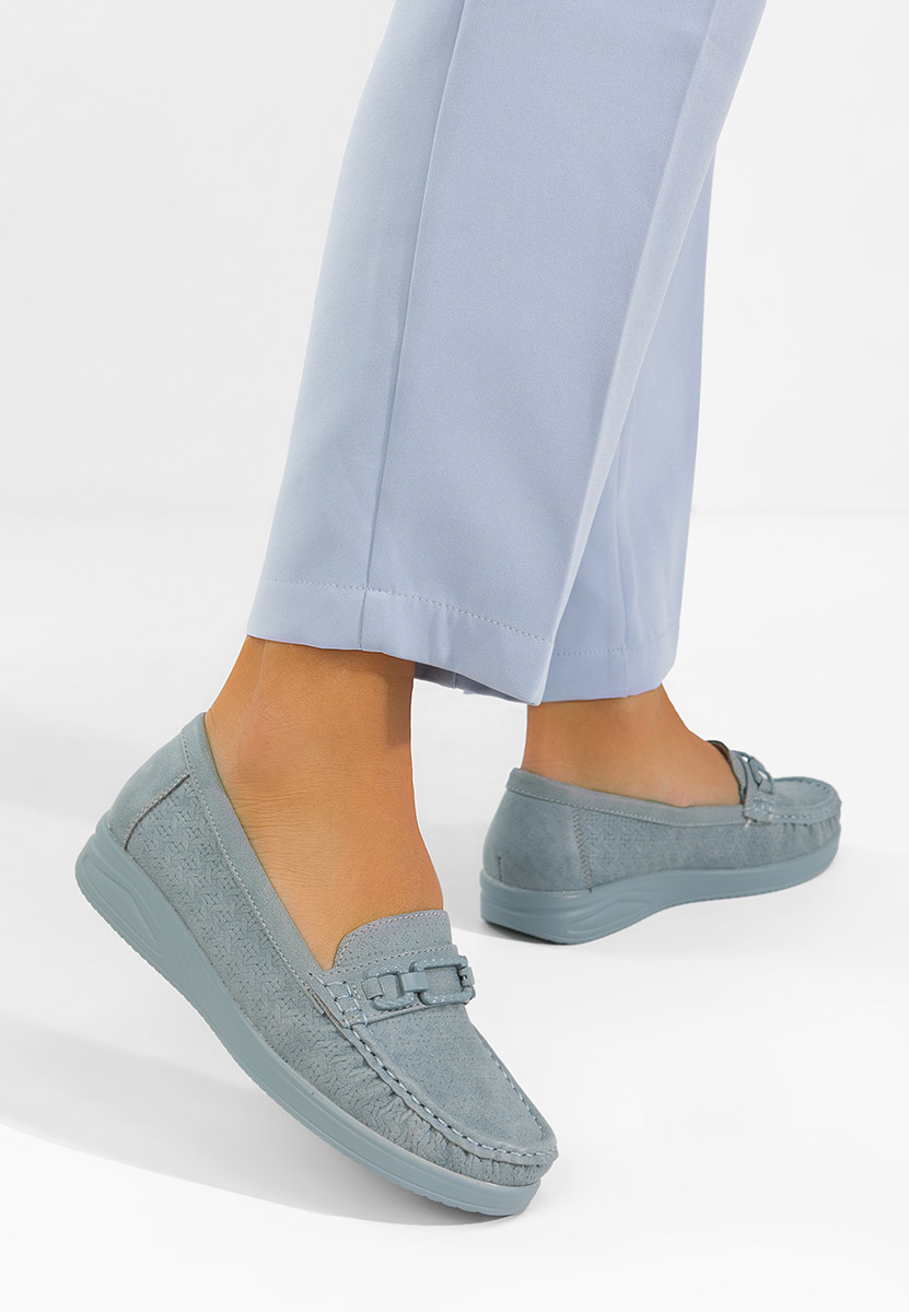Modré dámské mokasíny Ansleya