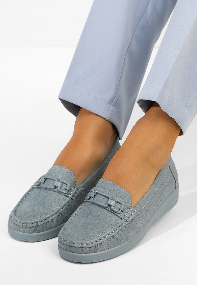 Modré dámské mokasíny Ansleya