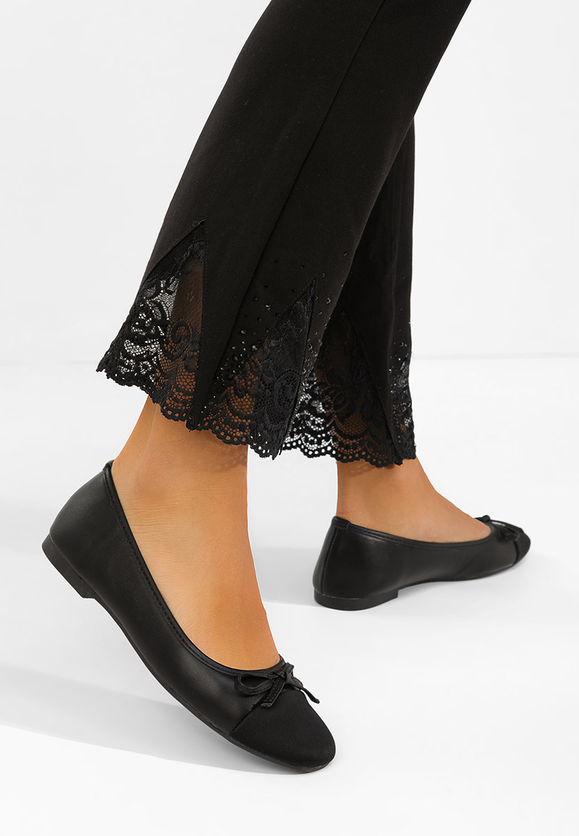 Černé dámské baleríny Letiza