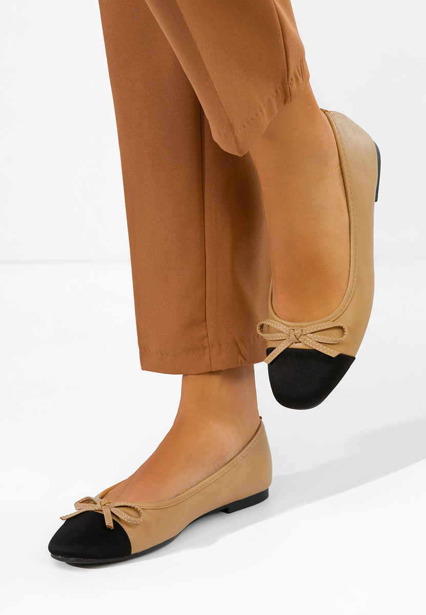 Khaki dámské baleríny Letiza