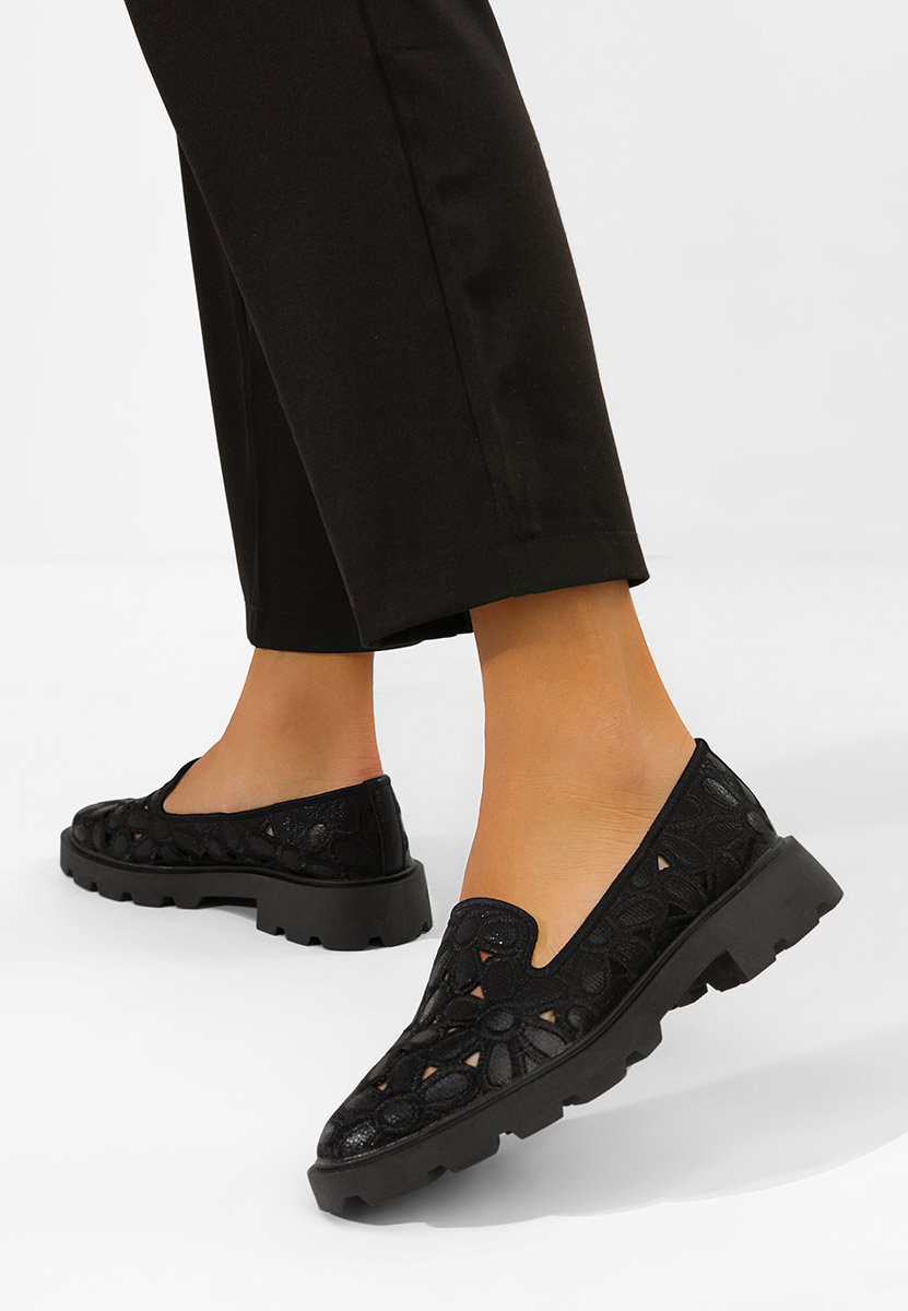 Černé dámské polobotky Sorika