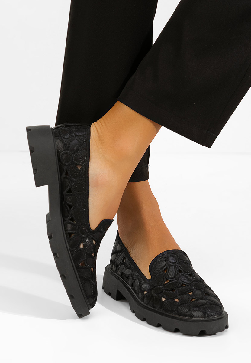 Černé dámské polobotky Sorika