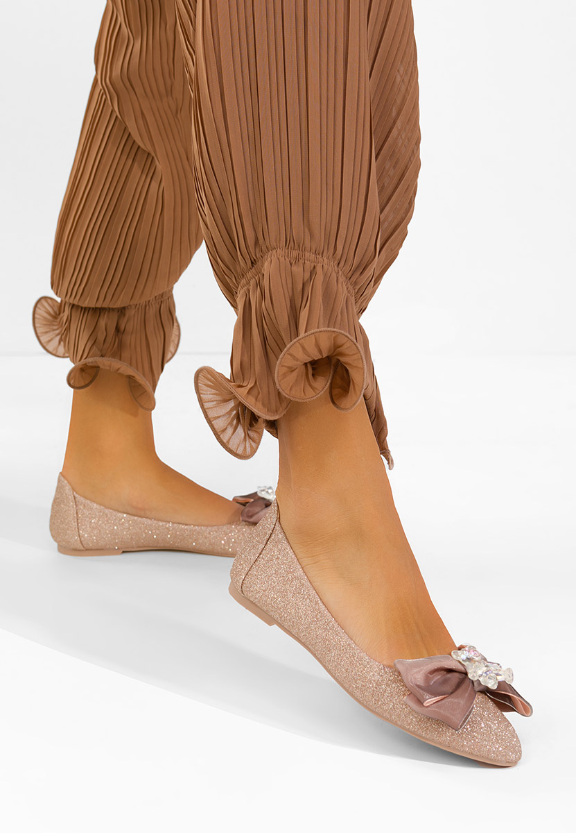 Champagne dámské baleríny Adelyma