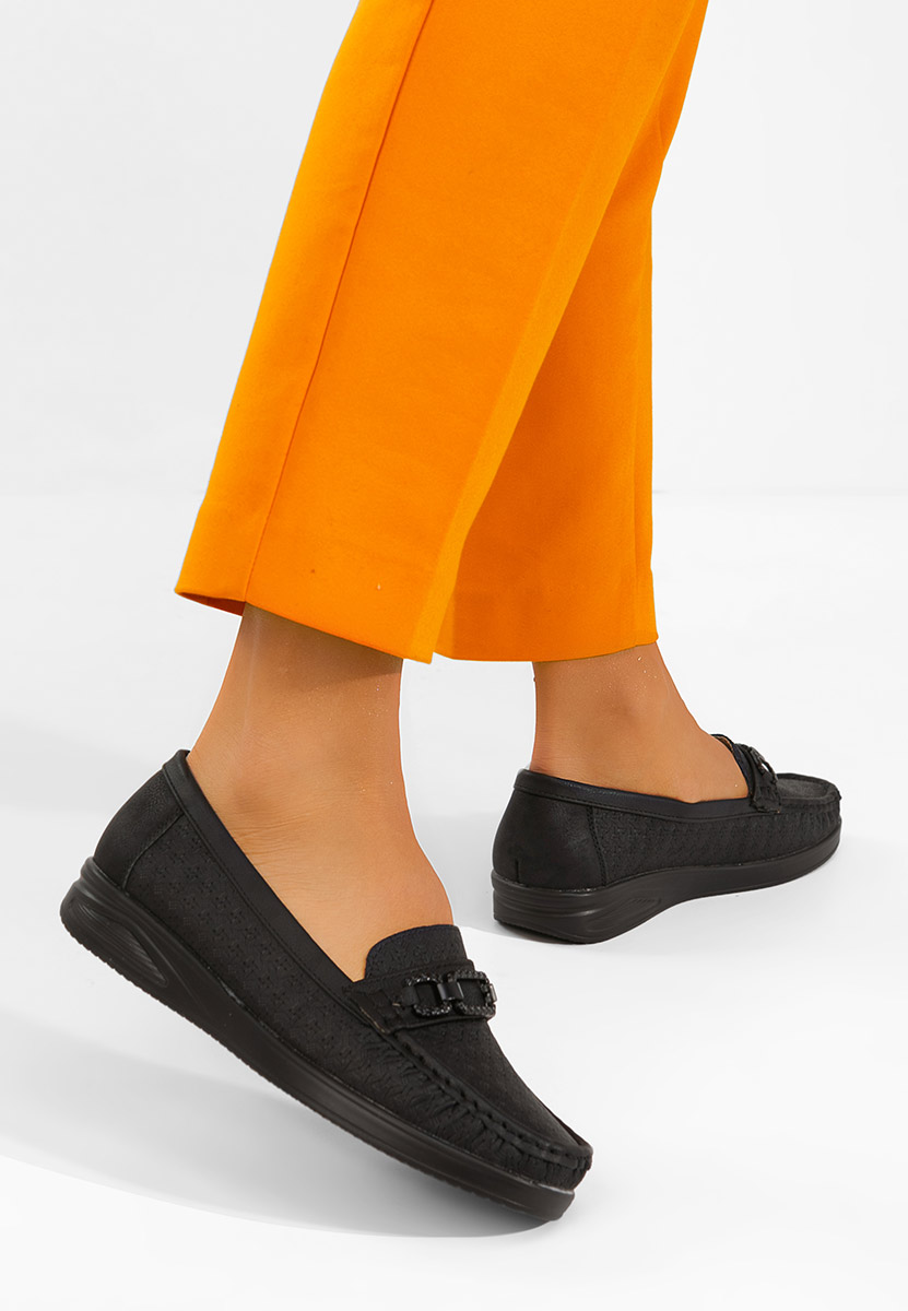 Černé dámské mokasíny Ansleya