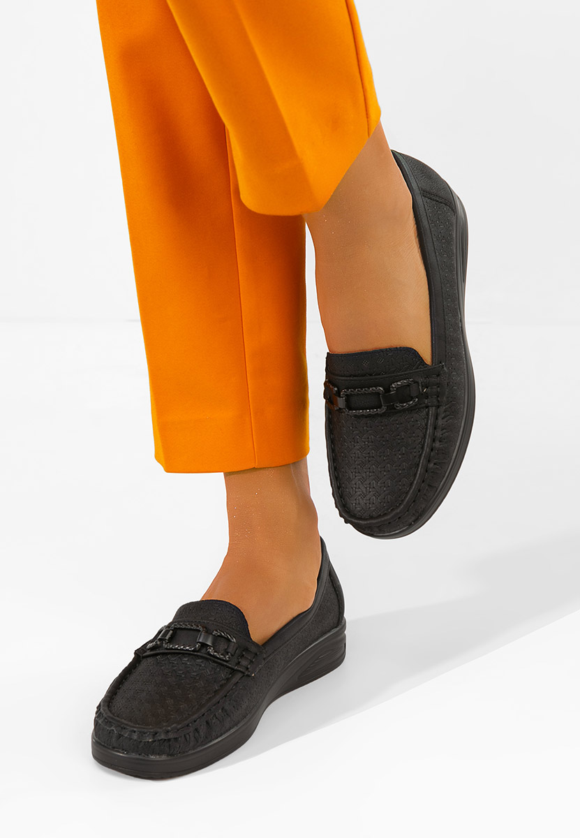 Černé dámské mokasíny Ansleya