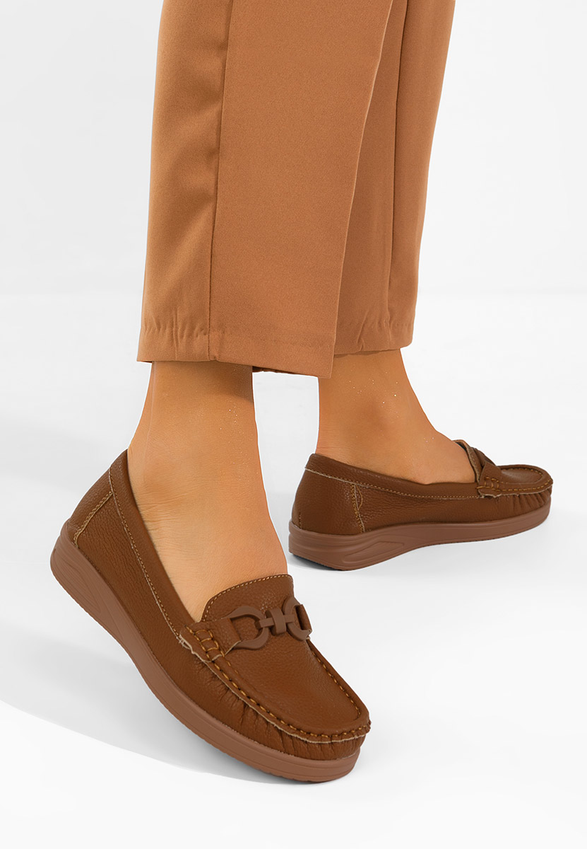 Camelové dámské mokasíny Cristiena