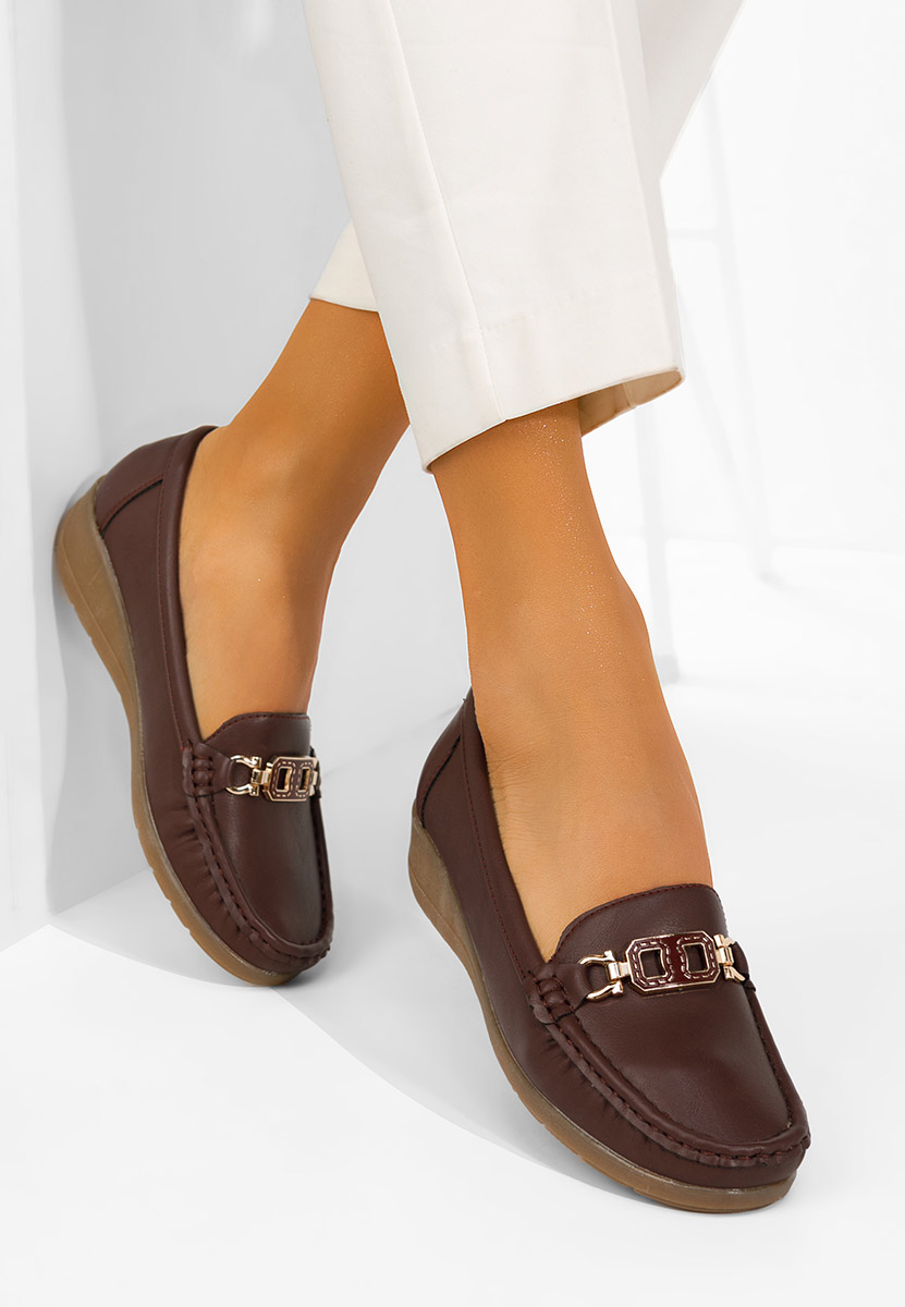 Bordové dámské mokasíny Varalia