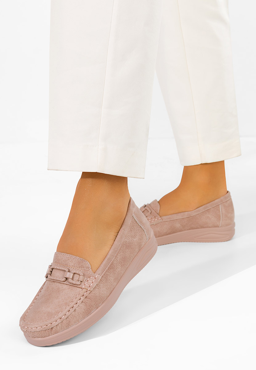 Ružové dámské mokasíny Ansleya