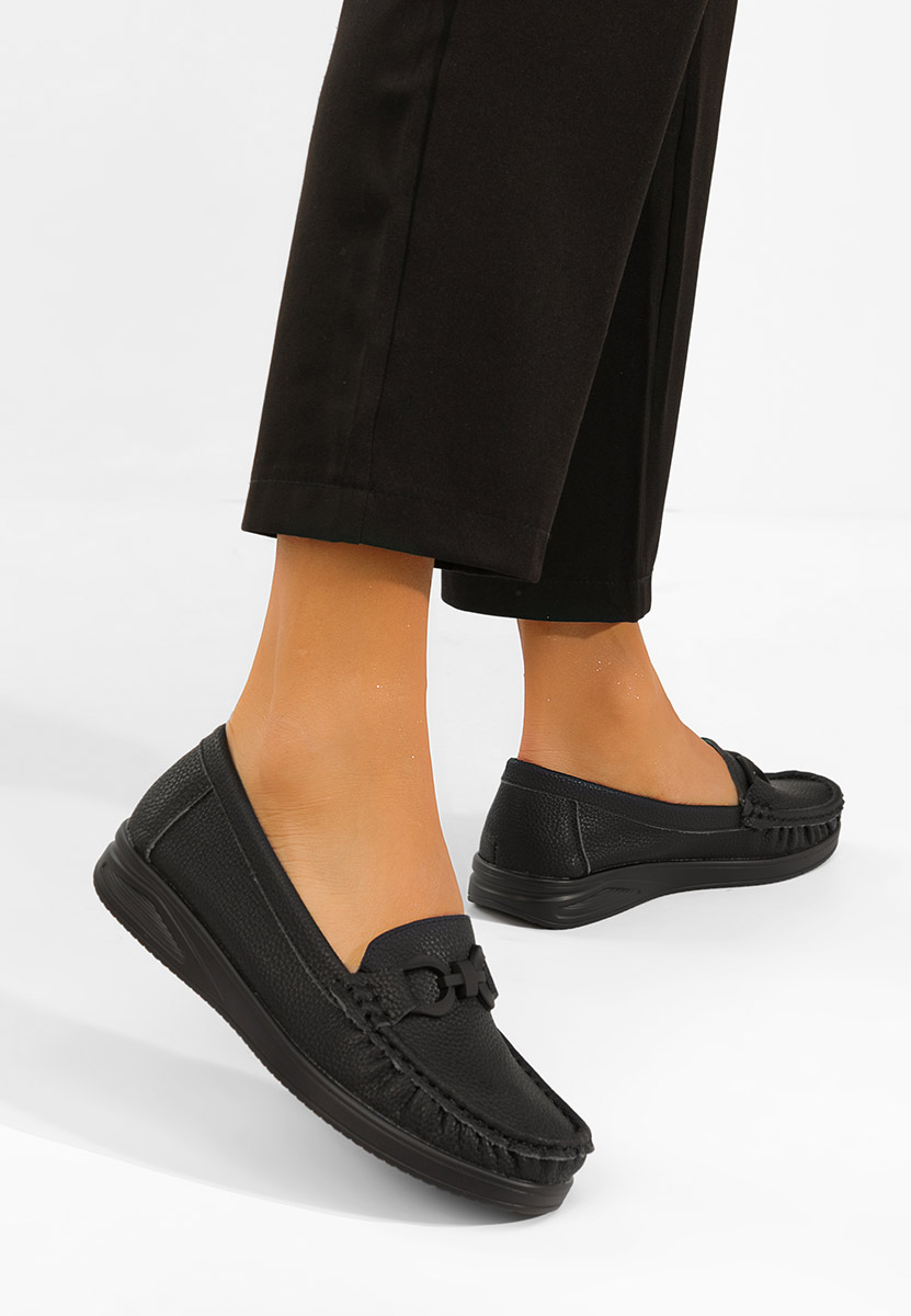 Černé dámské mokasíny Cristiena