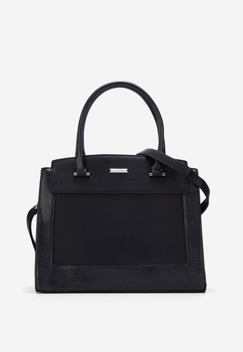 Tmavě modré kancelářská kabelka Silvia Rosa 8179