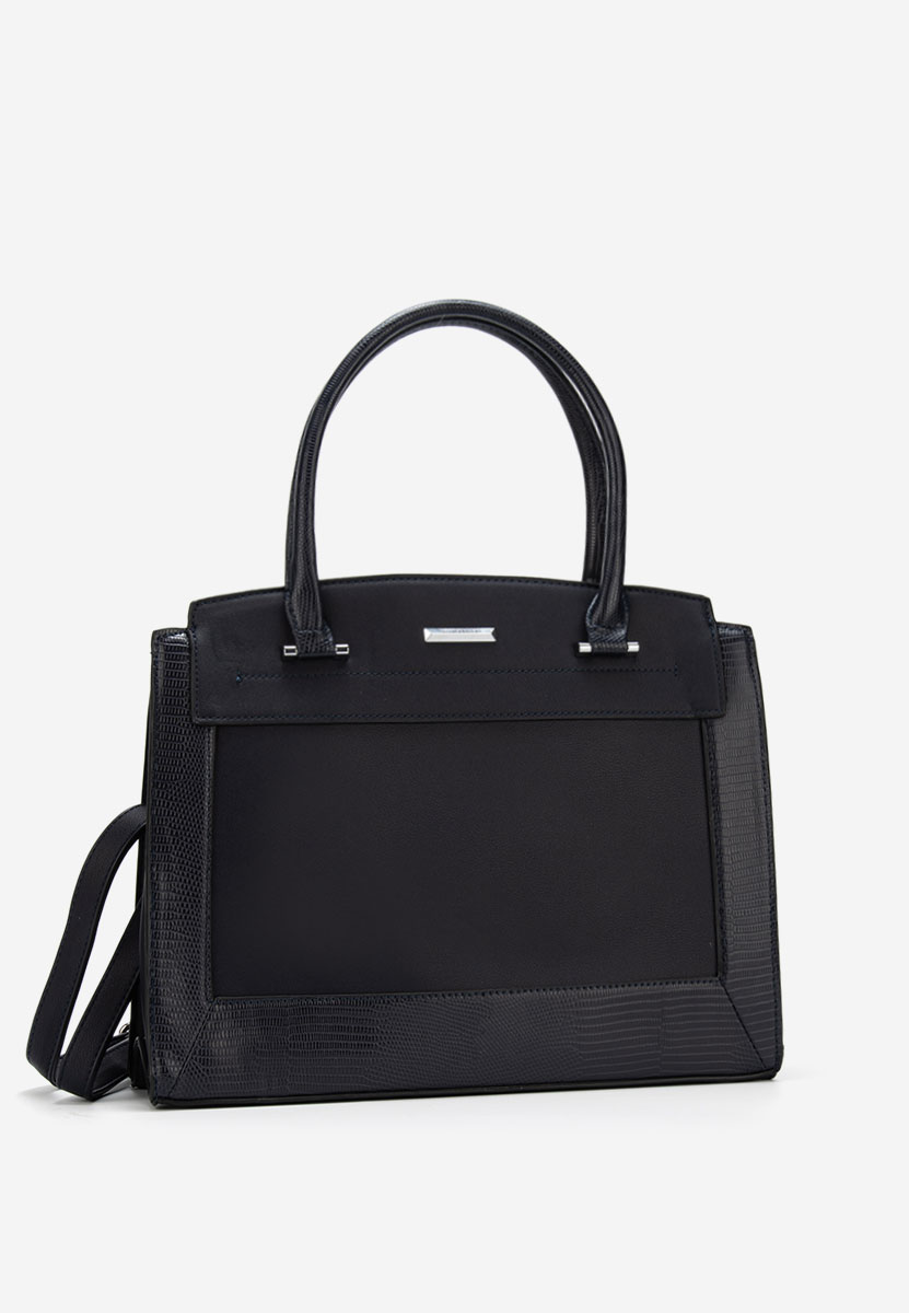 Tmavě modré kancelářská kabelka Silvia Rosa 8179