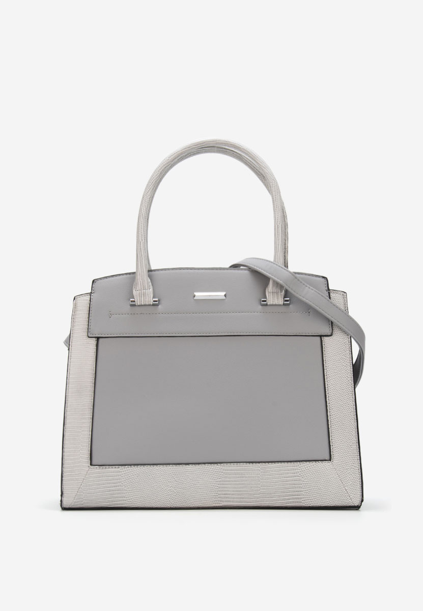 Šedé kancelářská kabelka Silvia Rosa 8179