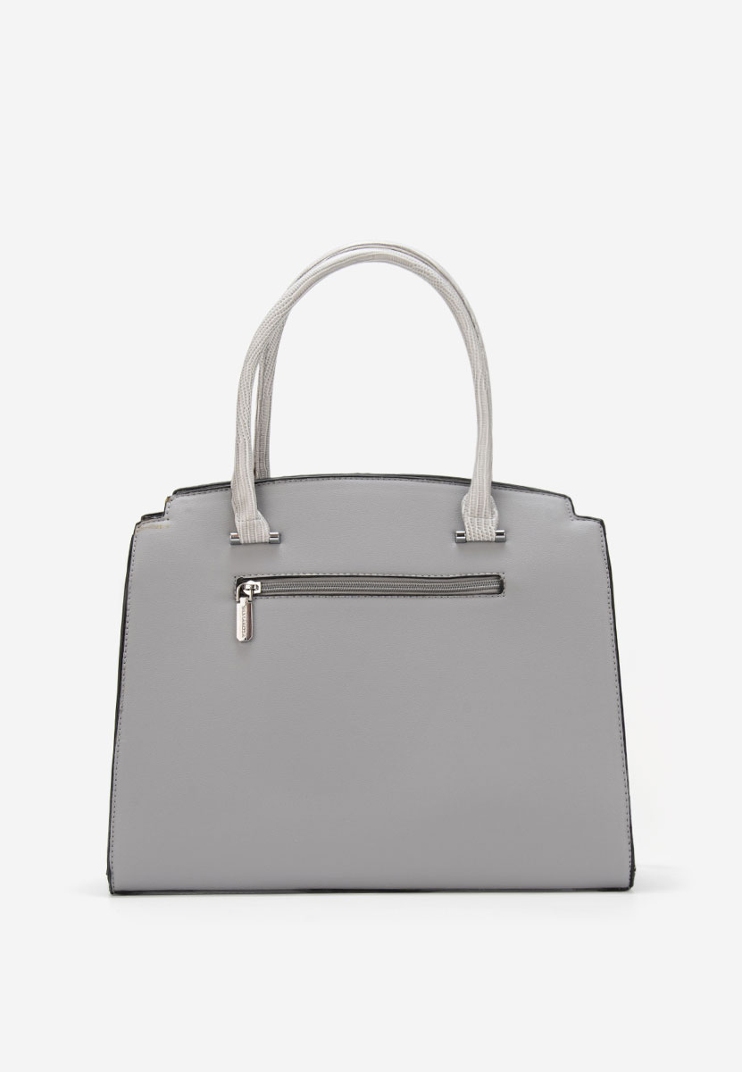 Šedé kancelářská kabelka Silvia Rosa 8179