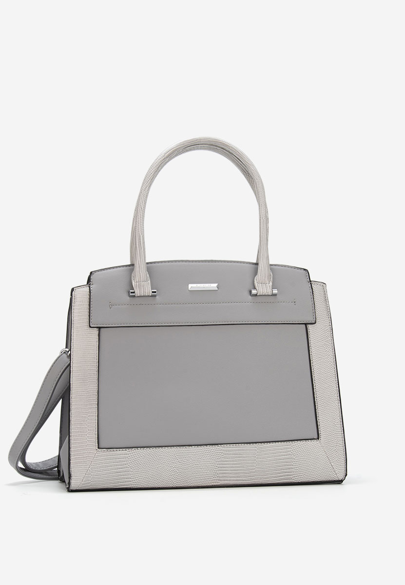 Šedé kancelářská kabelka Silvia Rosa 8179