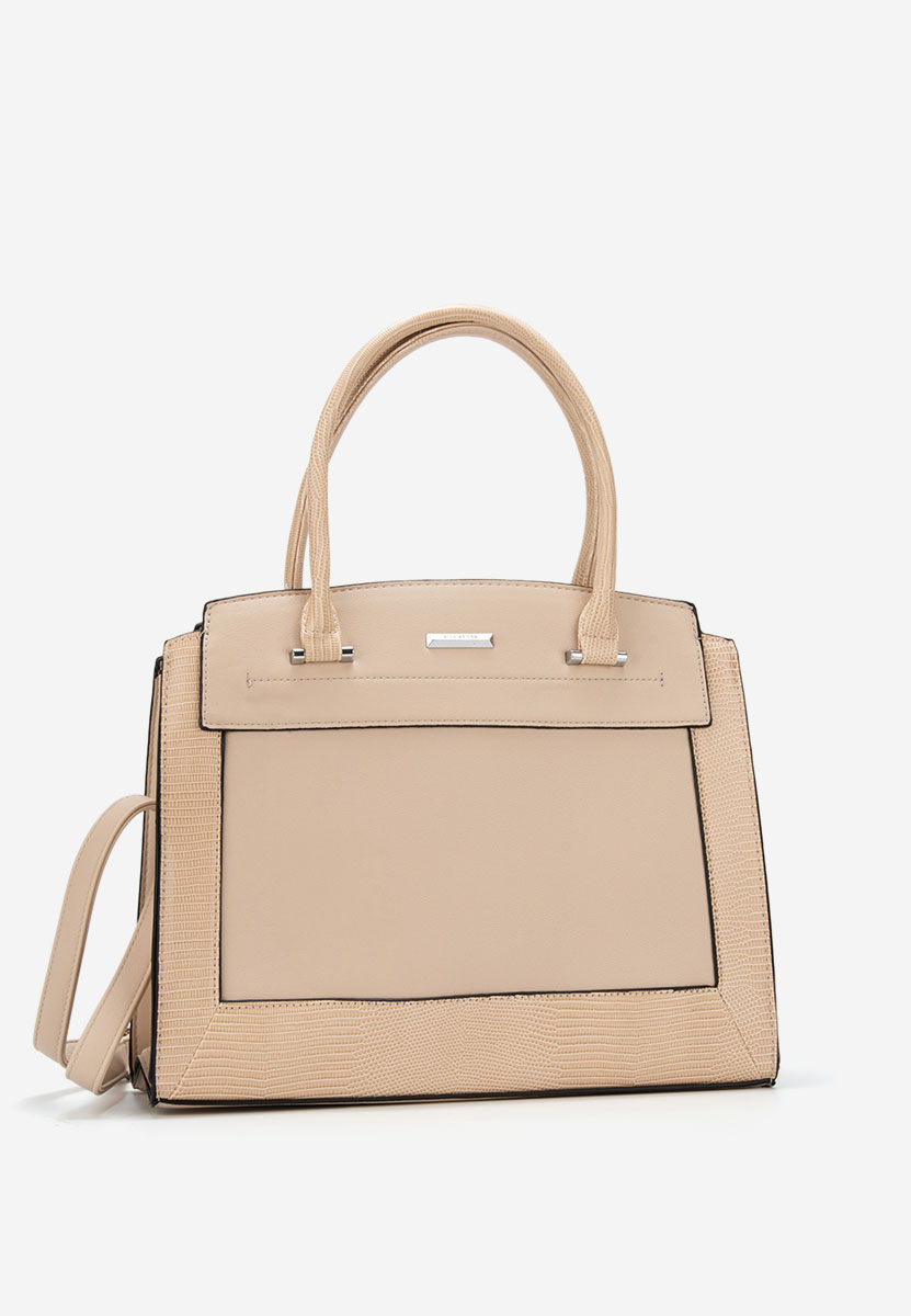 Béžové kancelářská kabelka Silvia Rosa 8179