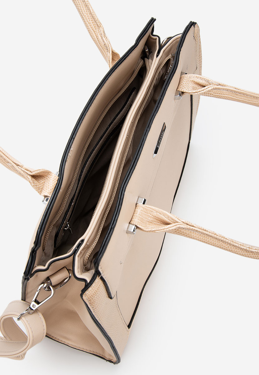 Béžové kancelářská kabelka Silvia Rosa 8179