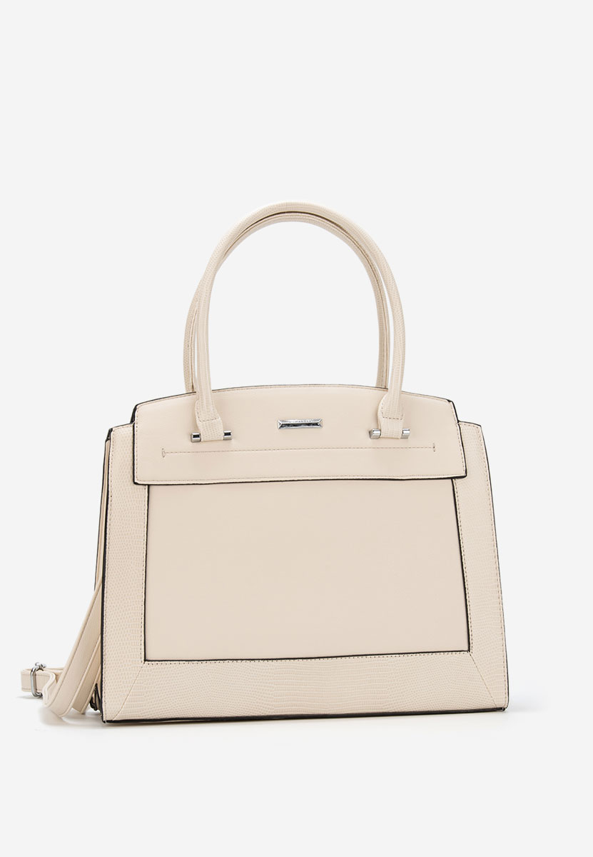 Bílá kancelářská kabelka Silvia Rosa 8179