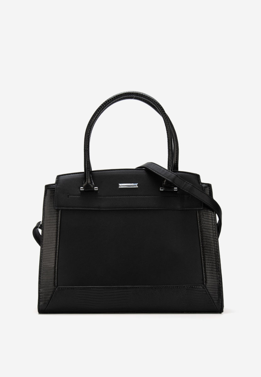 Černá kancelářská kabelka Silvia Rosa 8179