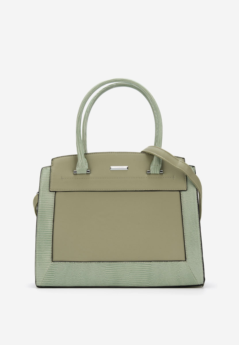 Zelená kancelářská kabelka Silvia Rosa 8179