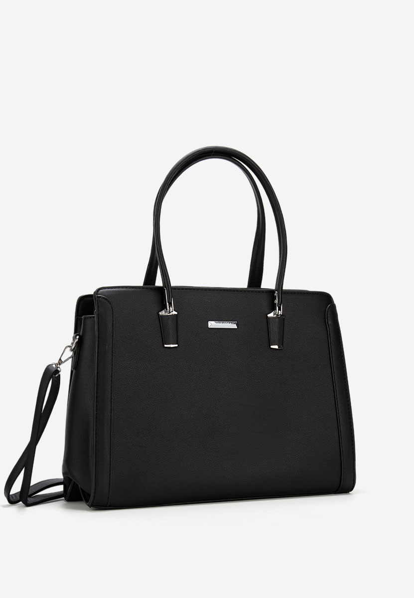 Černá kancelářská kabelka Silvia Rosa 8171