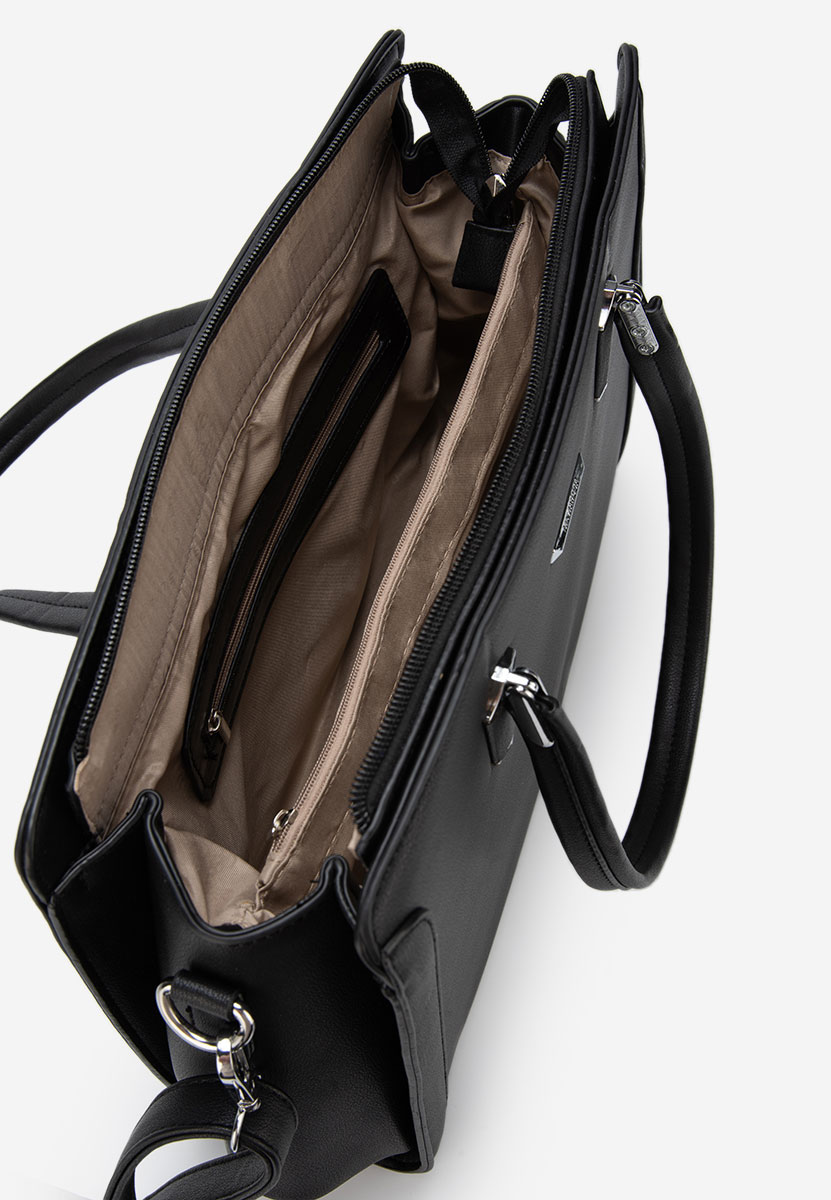 Černá kancelářská kabelka Silvia Rosa 8171