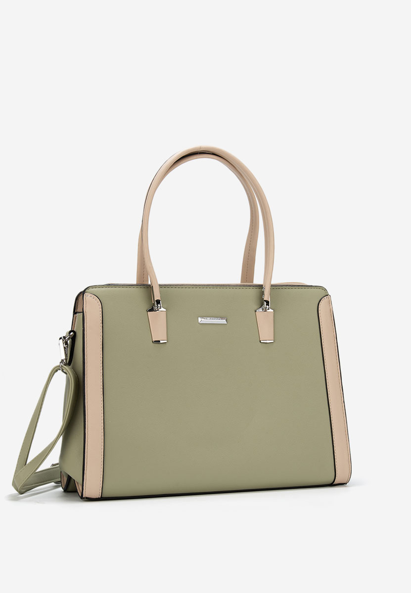 Zelená kancelářská kabelka Silvia Rosa 8171