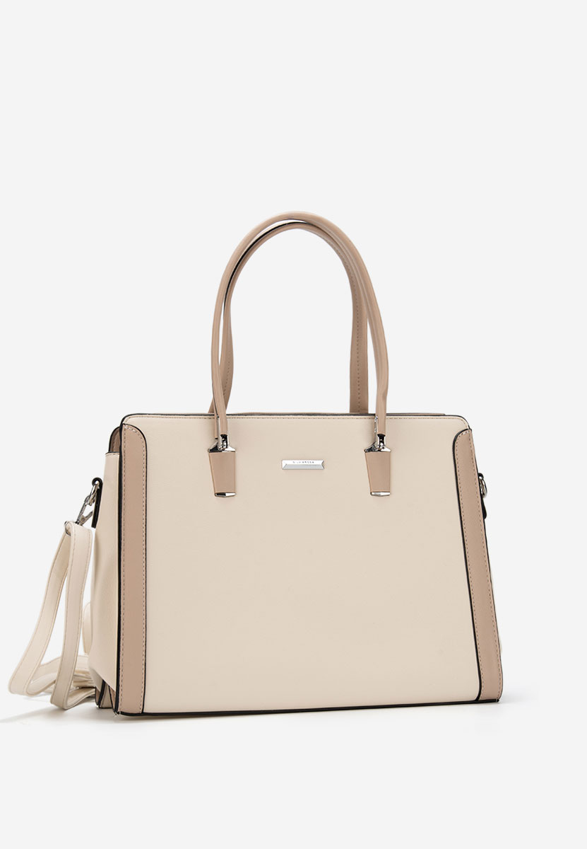 Bílá kancelářská kabelka Silvia Rosa 8171