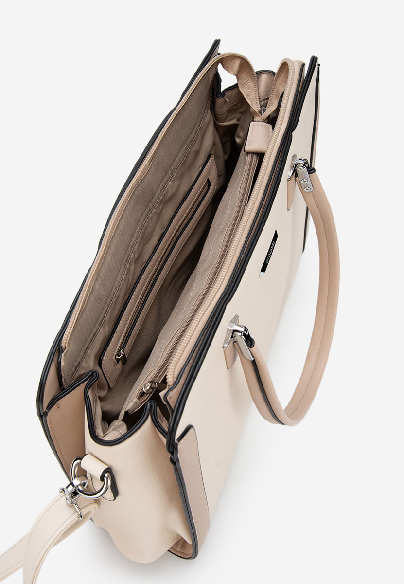 Bílá kancelářská kabelka Silvia Rosa 8171