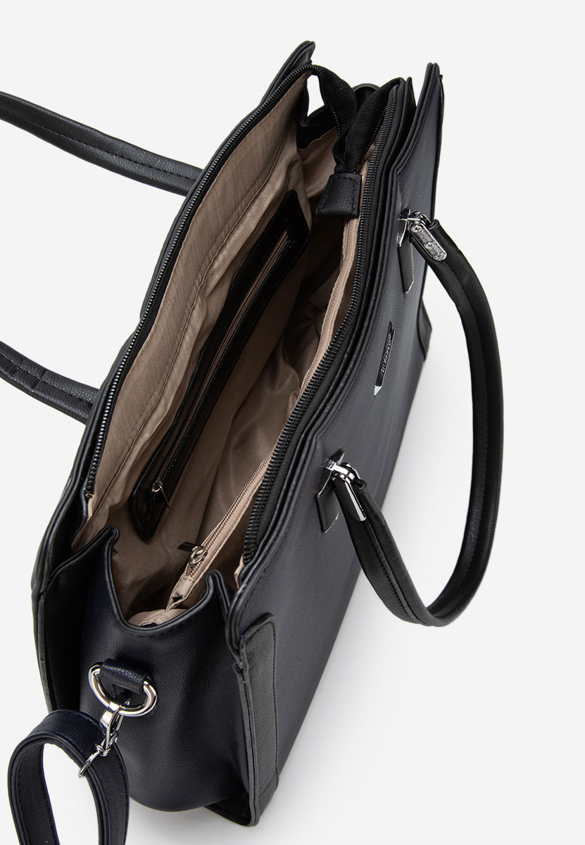 Tmavě modré kancelářská kabelka Silvia Rosa 8171